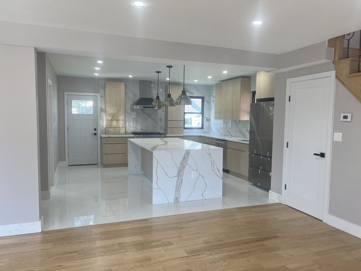 Kitchen remodeling project in New York City by general contractor Art-Tech Construction Corp